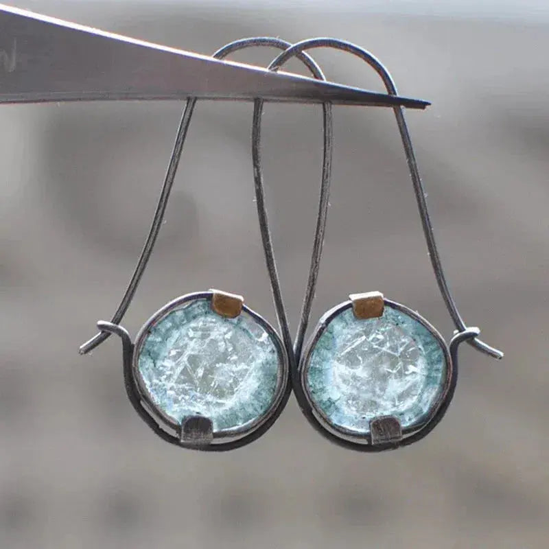 Vintage Moon Crystal Earrings