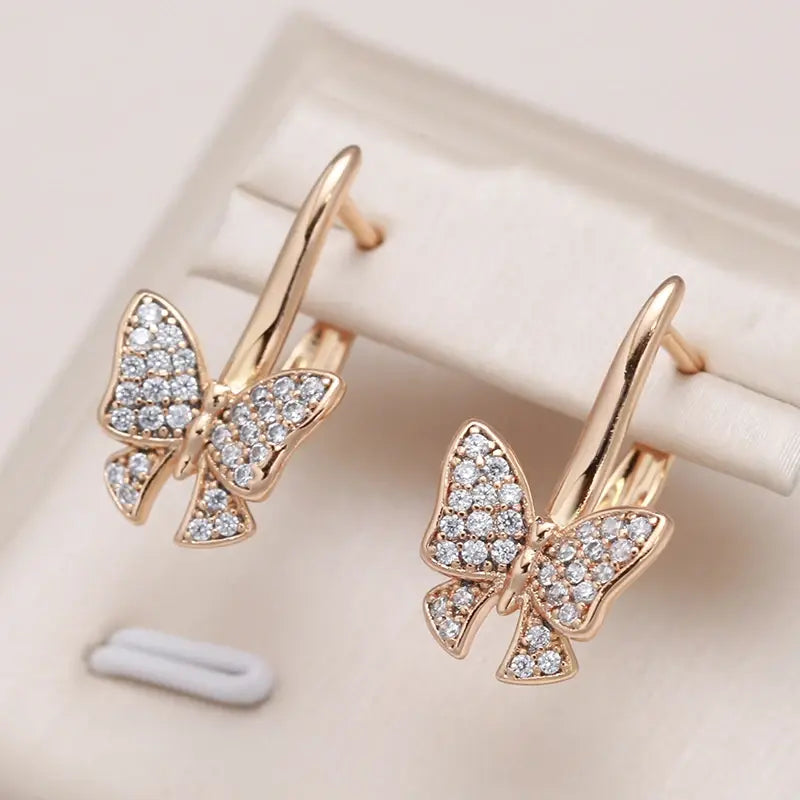 Sparkling Butterfly Earrings