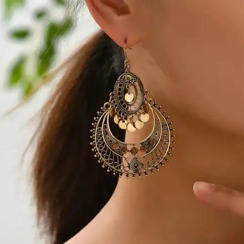 Goldmandala Vintage-Style Earrings