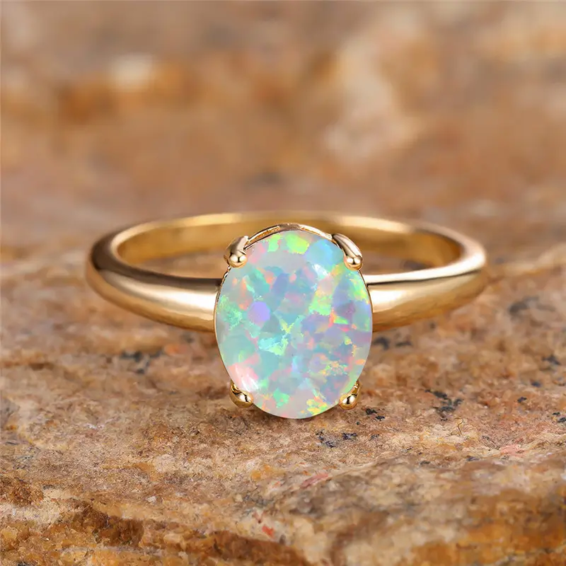 Vintage Opal Gold Ring