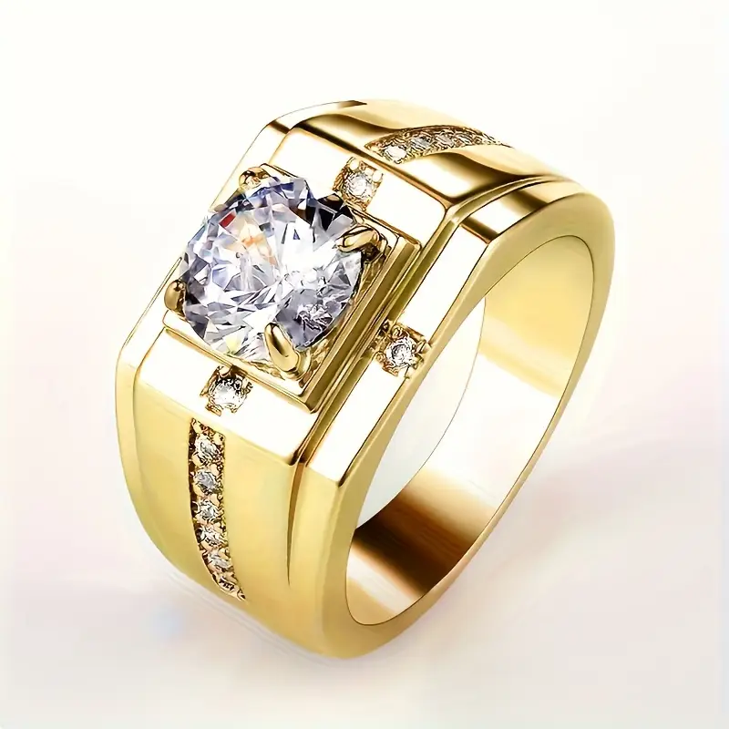 Bright Sparkling Gold Ring