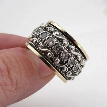 Ring with carved gemstone