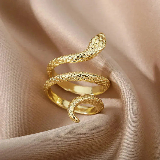 Golden Snake Ring