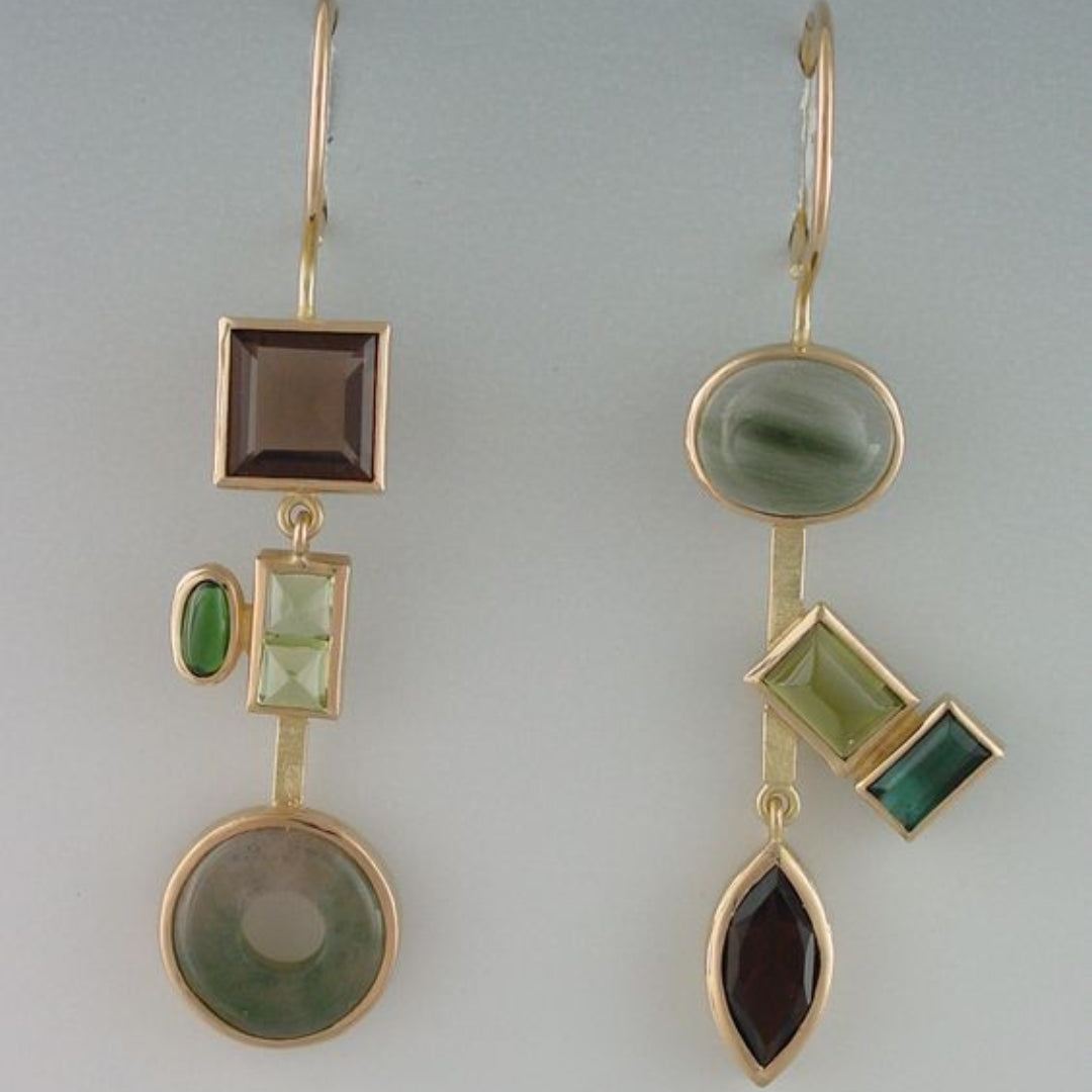 Vintage Earrings "Crystal Forest