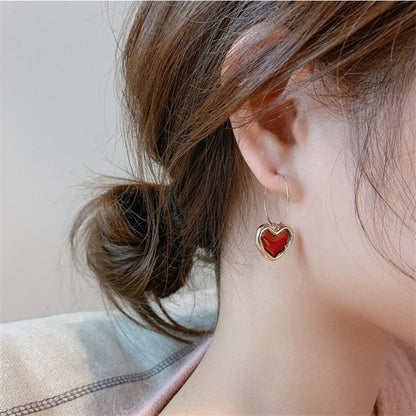 Earrings 'Red Heart'