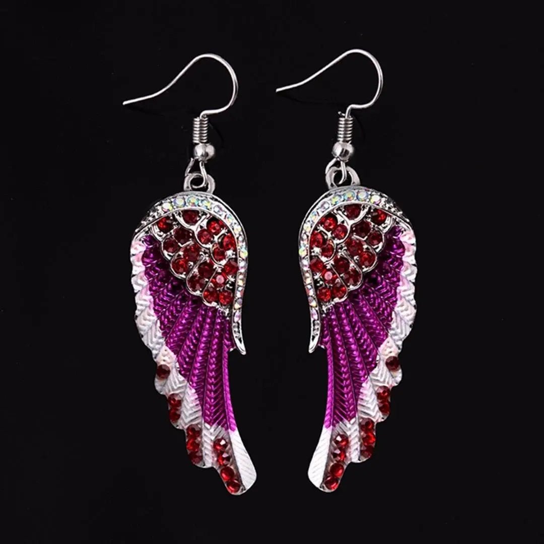 Crystal Angel Earrings