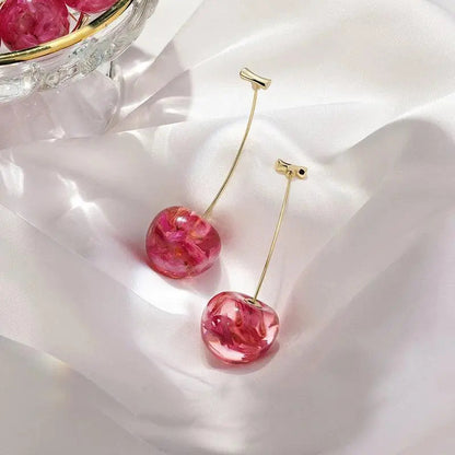Pink Cherry Luxury Earrings