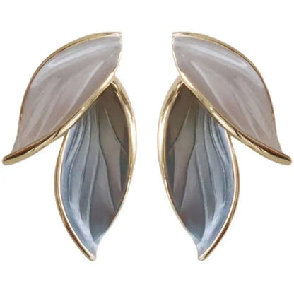 Luxurious hand-painted enamel earrings Lucky Wings