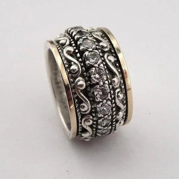 Ring with carved gemstone