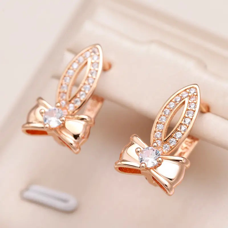 Golden Bow Earrings