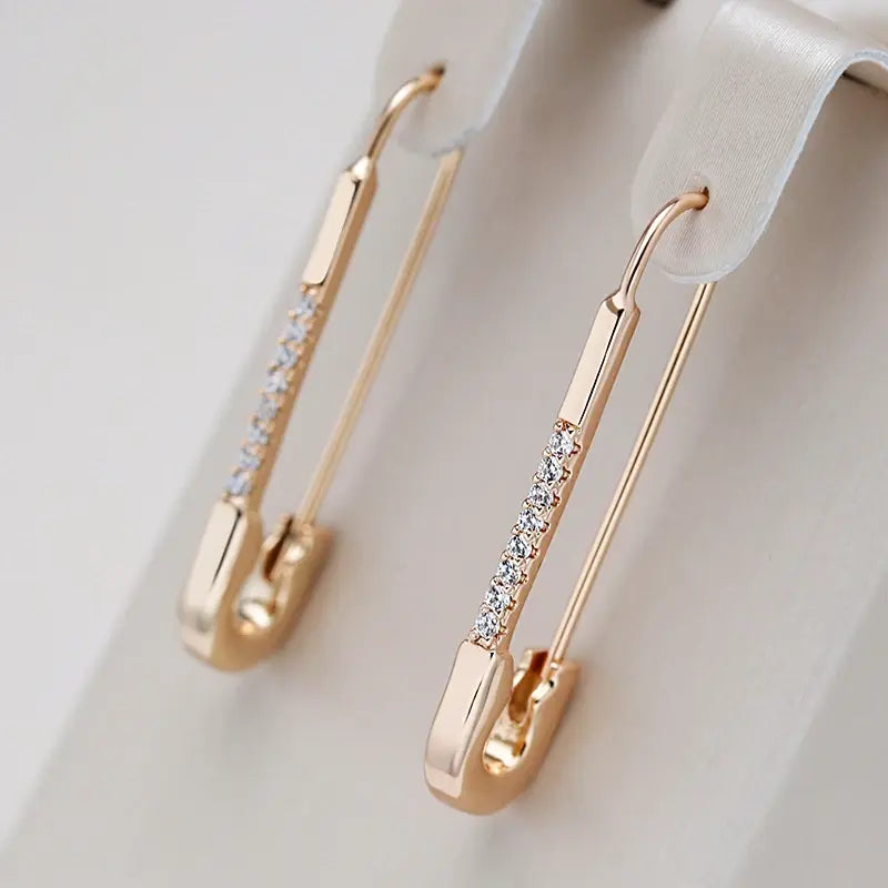 Elegant Clip-On Earrings in Gold