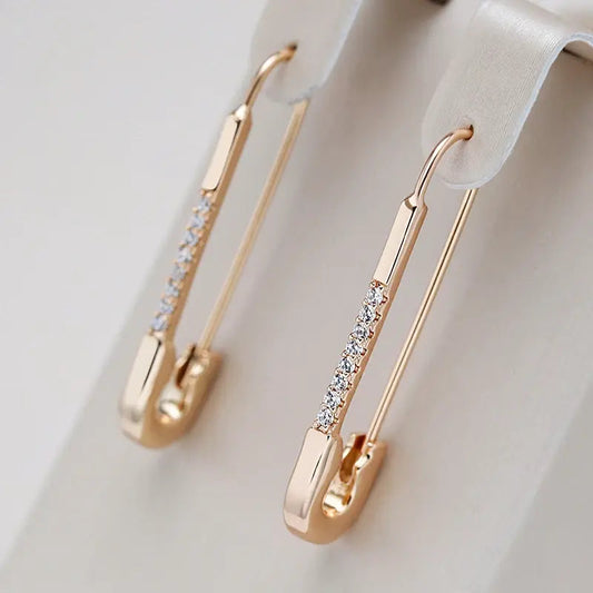 Elegant Clip-On Earrings in Gold