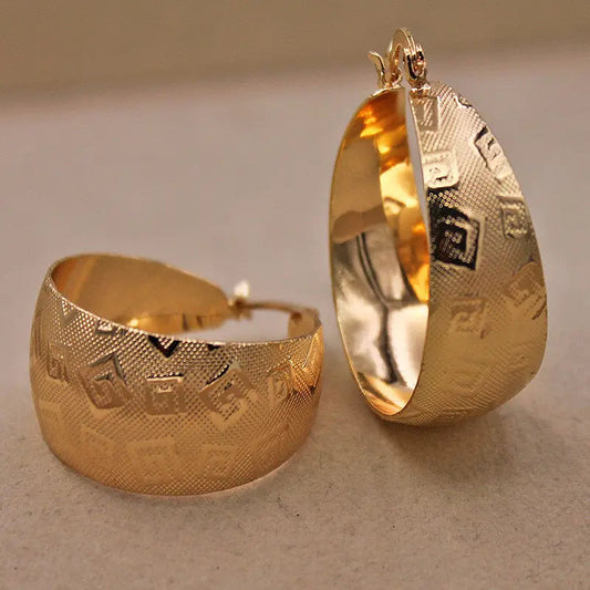 Ethnic Earrings in Gold