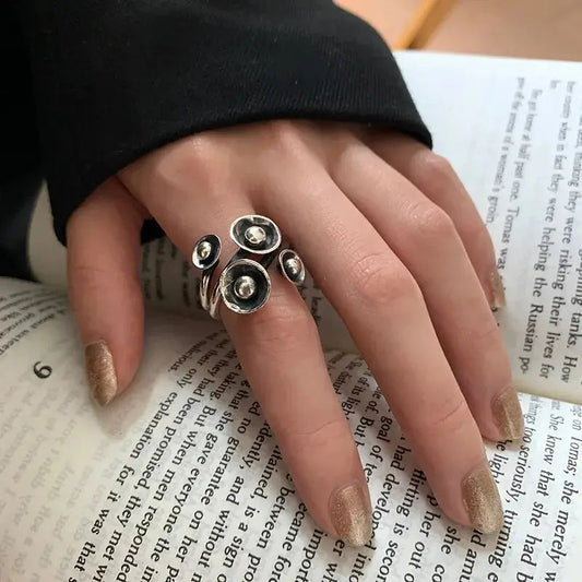 Silver Mushroom Ring