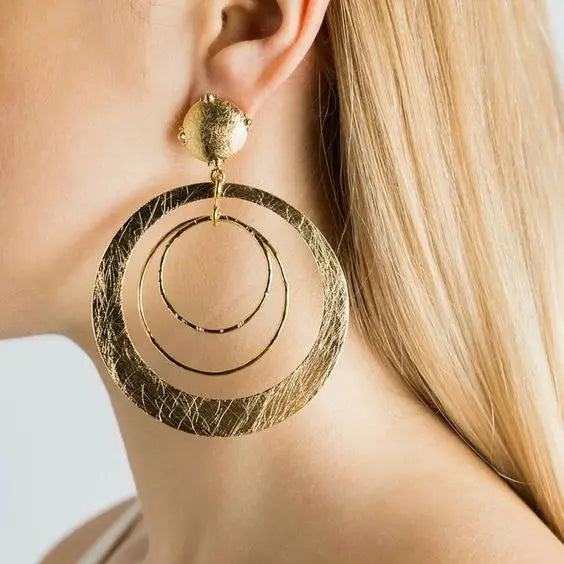 Boho Golden Circle Earrings