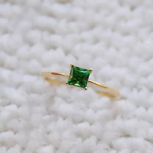 Green Zircon Ring