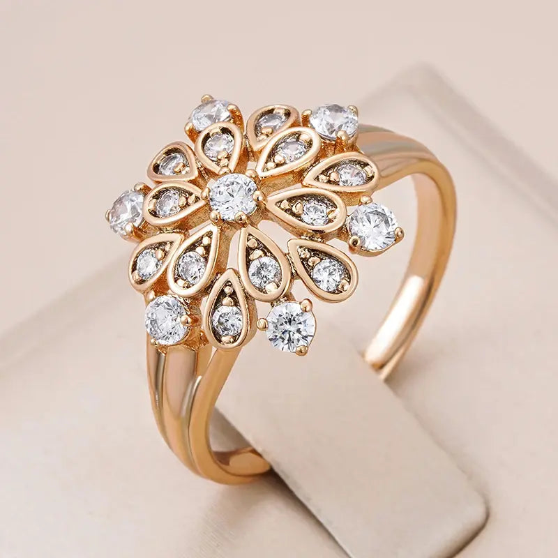 Mandala Ring Elegant Shiny